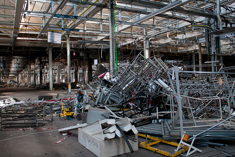 Rückbau von Immobilien, Hallen, Fabriken